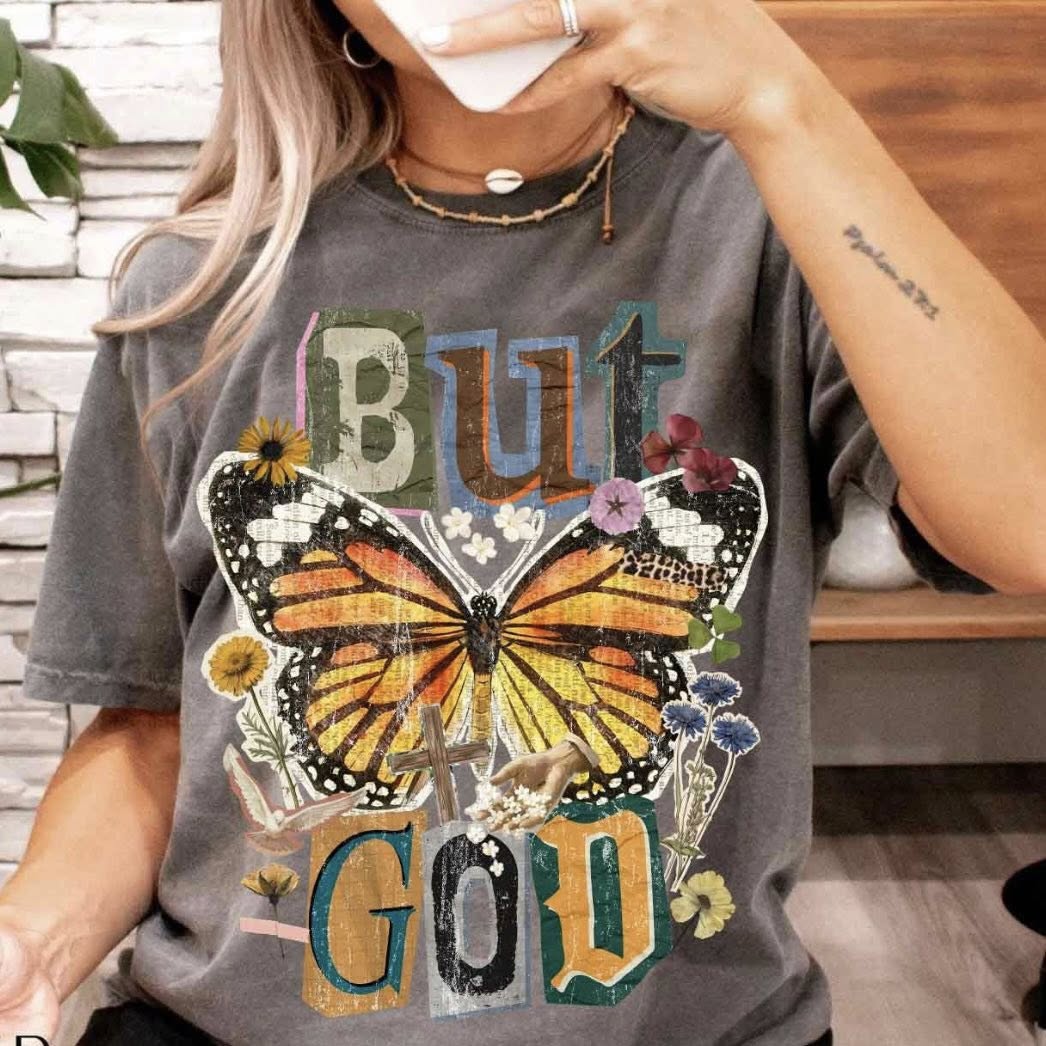 But God Butterfly Tee
