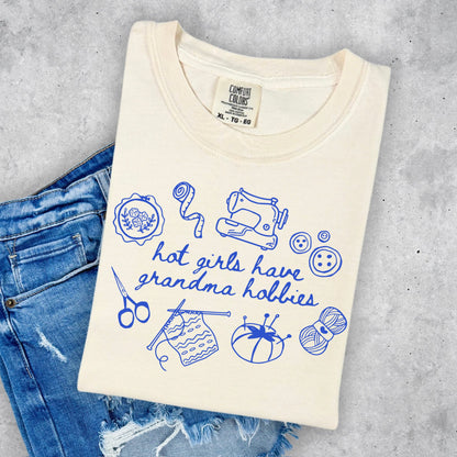 Hot Girls Grandma Hobbies Tee