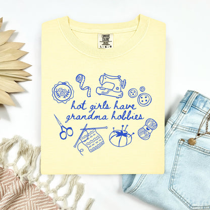 Hot Girls Grandma Hobbies Tee