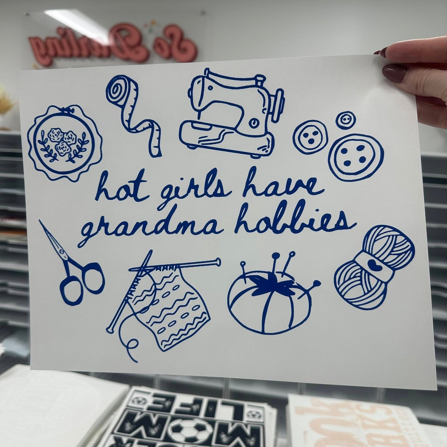 Hot Girls Grandma Hobbies Tee