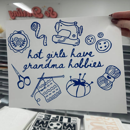 Hot Girls Grandma Hobbies Tee
