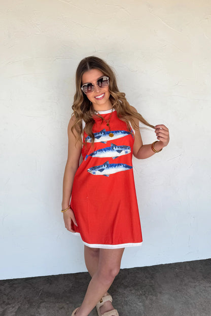 PREORDER: TROPIC LIKE IT’S HOT TERRY DRESS (Ships Week Of 6/30)