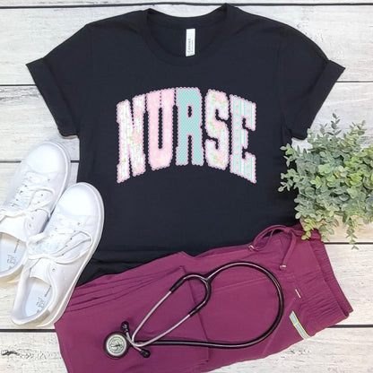 Nurse Faux Lace Tee