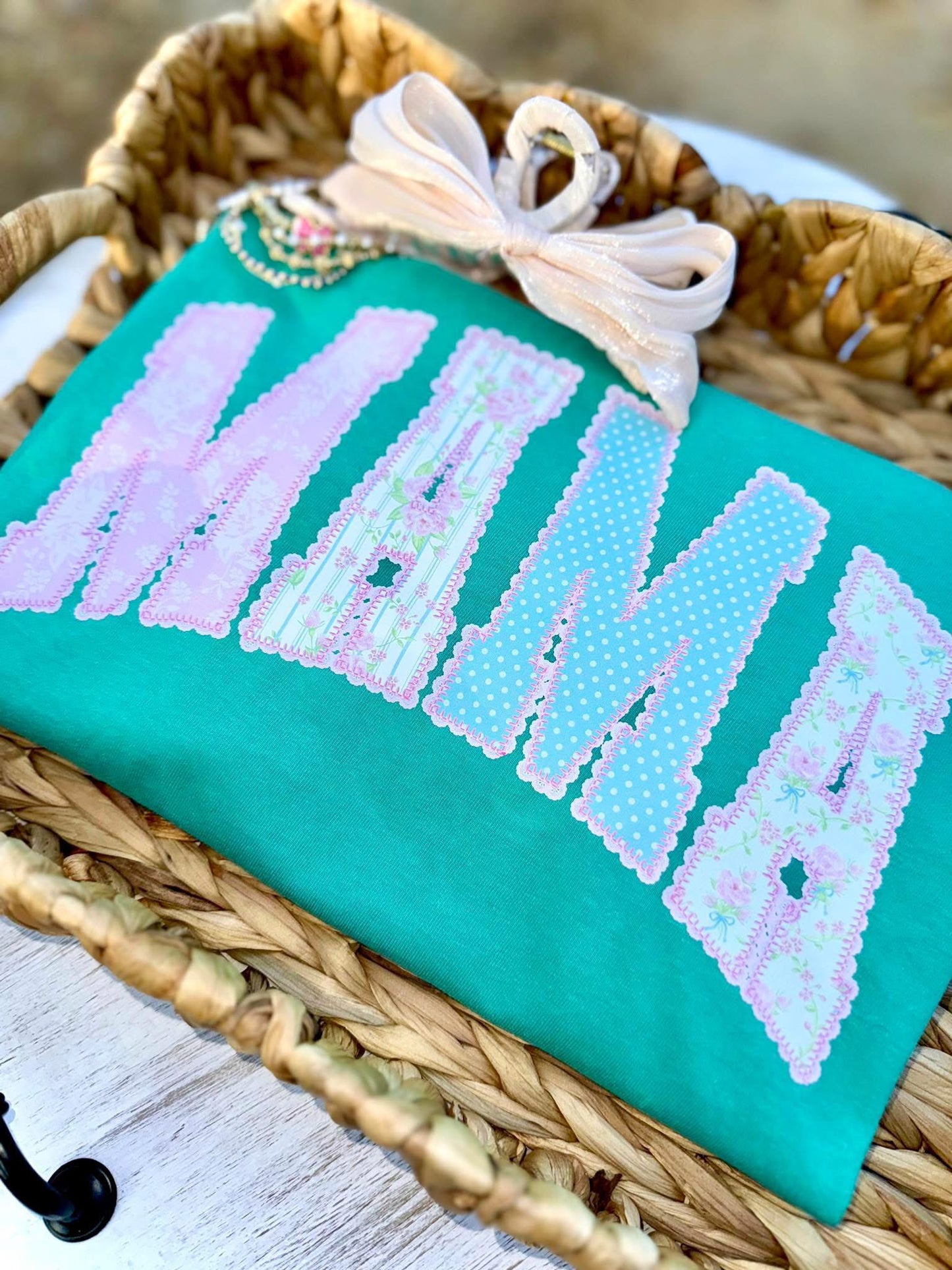 Mama Faux Lace Tee