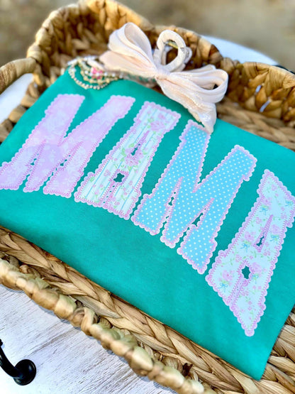 Mama Faux Lace Tee