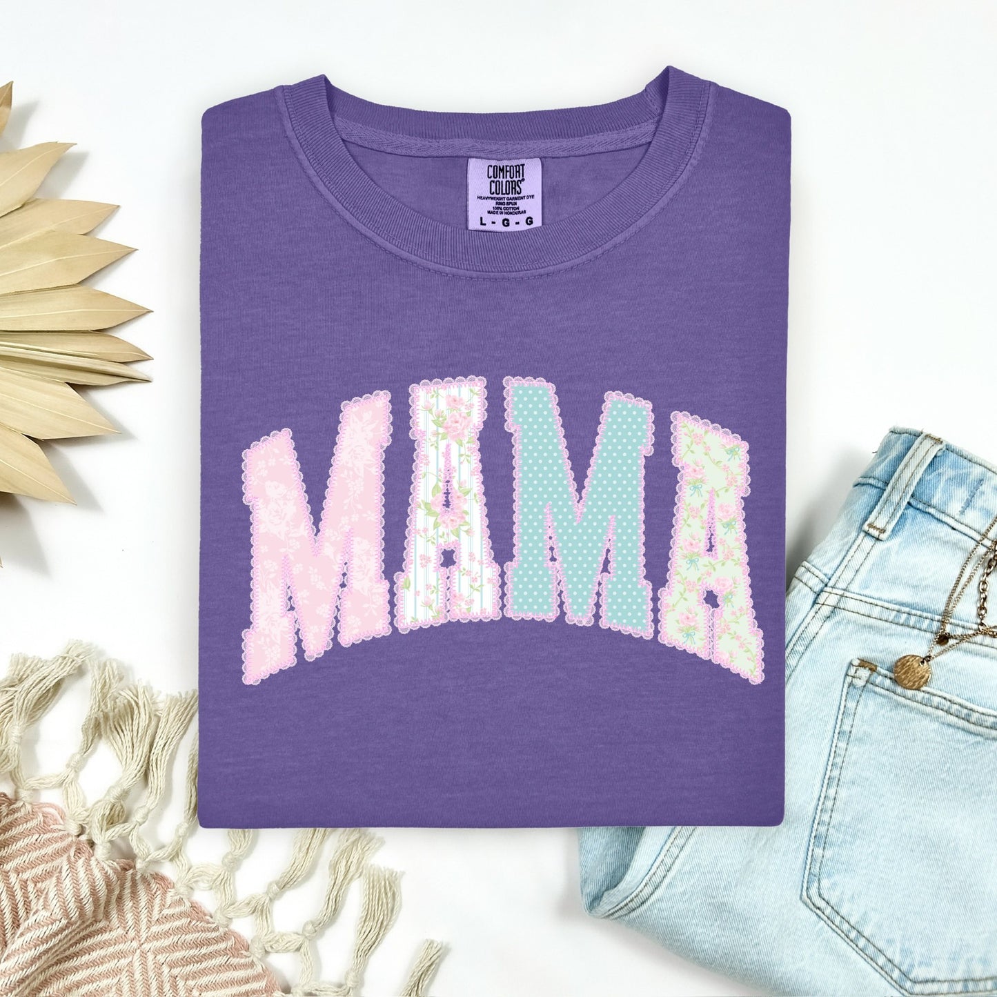 Mama Faux Lace Tee