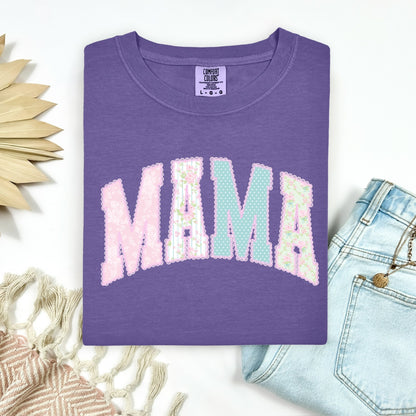 Mama Faux Lace Tee