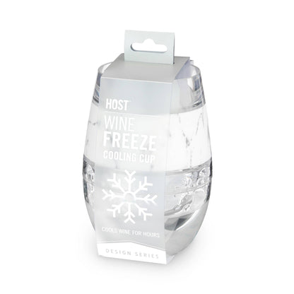 Wine FREEZE™ Cooling Cup Insulated wth Cooling Gel in Marble