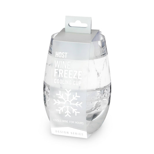 Wine FREEZE™ Cooling Cup Insulated wth Cooling Gel in Marble