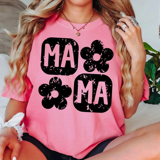 Mama Floral Boxes Tee/Tank