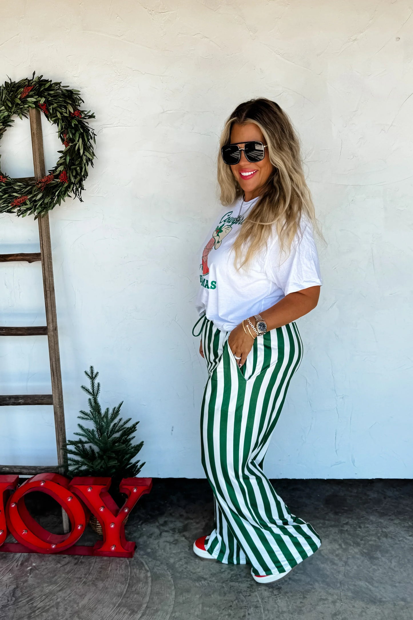 Christmas Vertical Vibes Stripe Pants