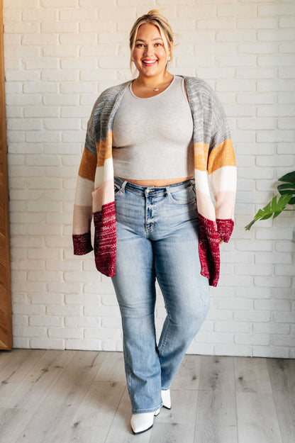Bring The Warmth Color Block Cardigan