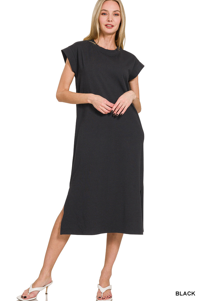 Zenana Basic Maxi Dress in Black