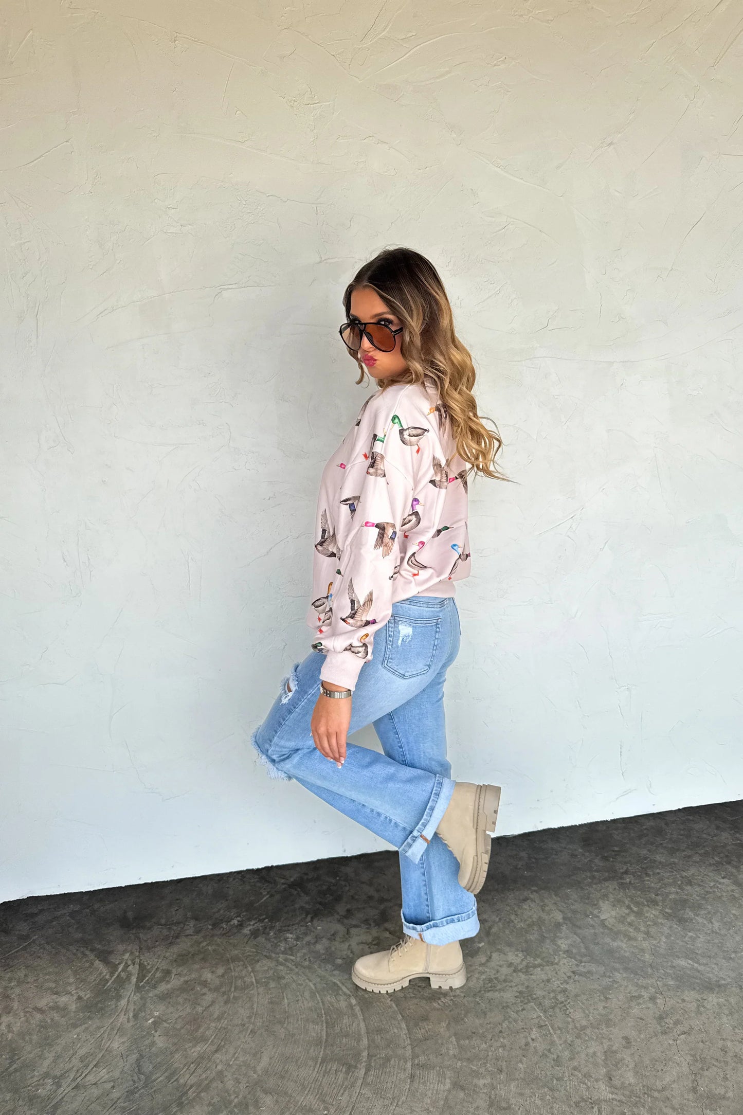 DUCK PULLOVER SWEATSHIRT