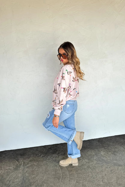 DUCK PULLOVER SWEATSHIRT
