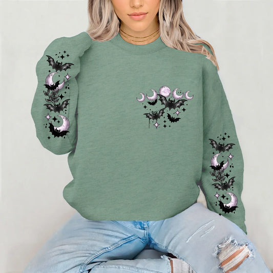 Glitter Moon & Bats Crewneck