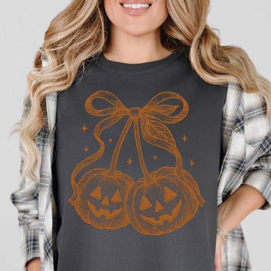 Metallic Copper Pumpkin Tee