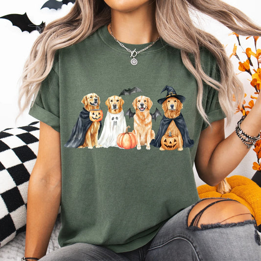 Halloween Golden Retrievers Tee
