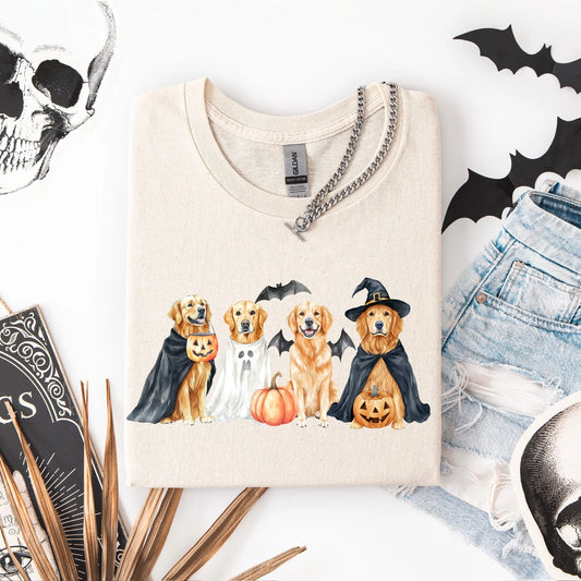 Halloween Golden Retrievers Tee