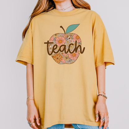 Floral Teach Tee
