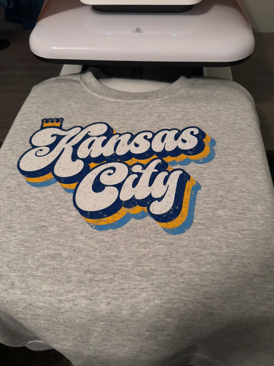 Kansas City Retro Script Crewneck