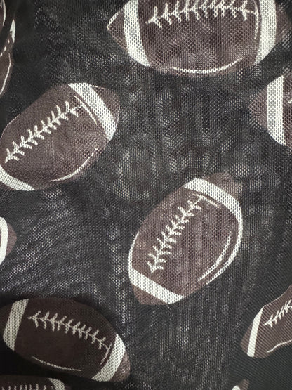 PREORDER: Black Football Mesh Top (Ships 2-5 Weeks)