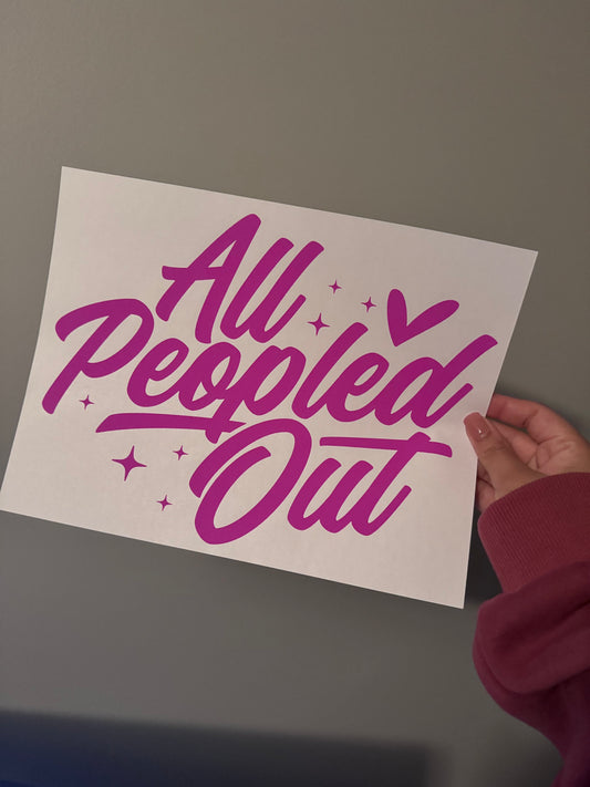 All Peopled Out Tee