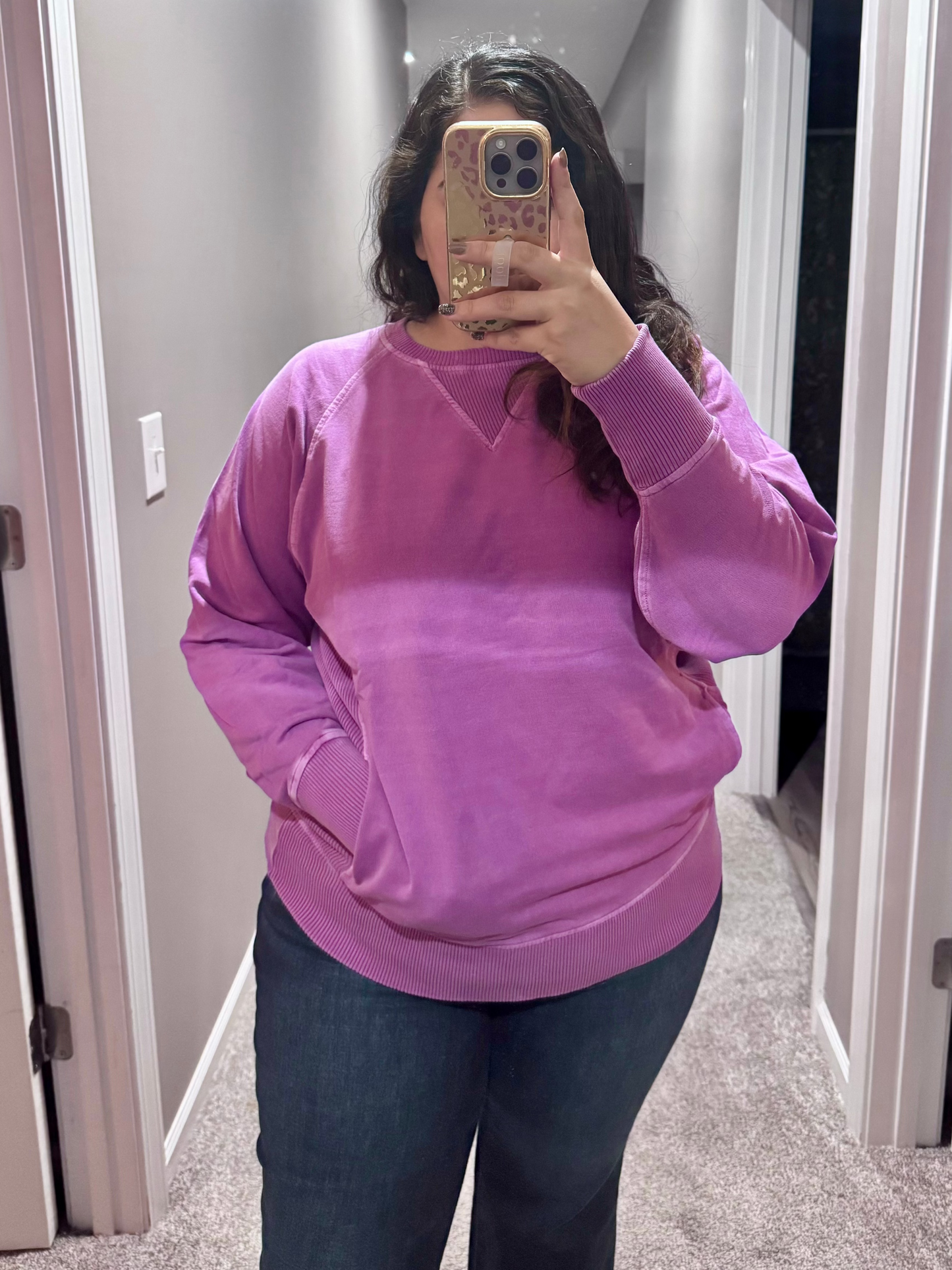 Hands Down Favorite Sweatshirt in Light Plum