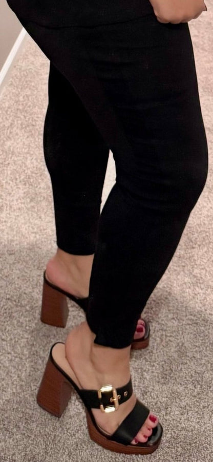 Tread Lightly Buckle Platforms