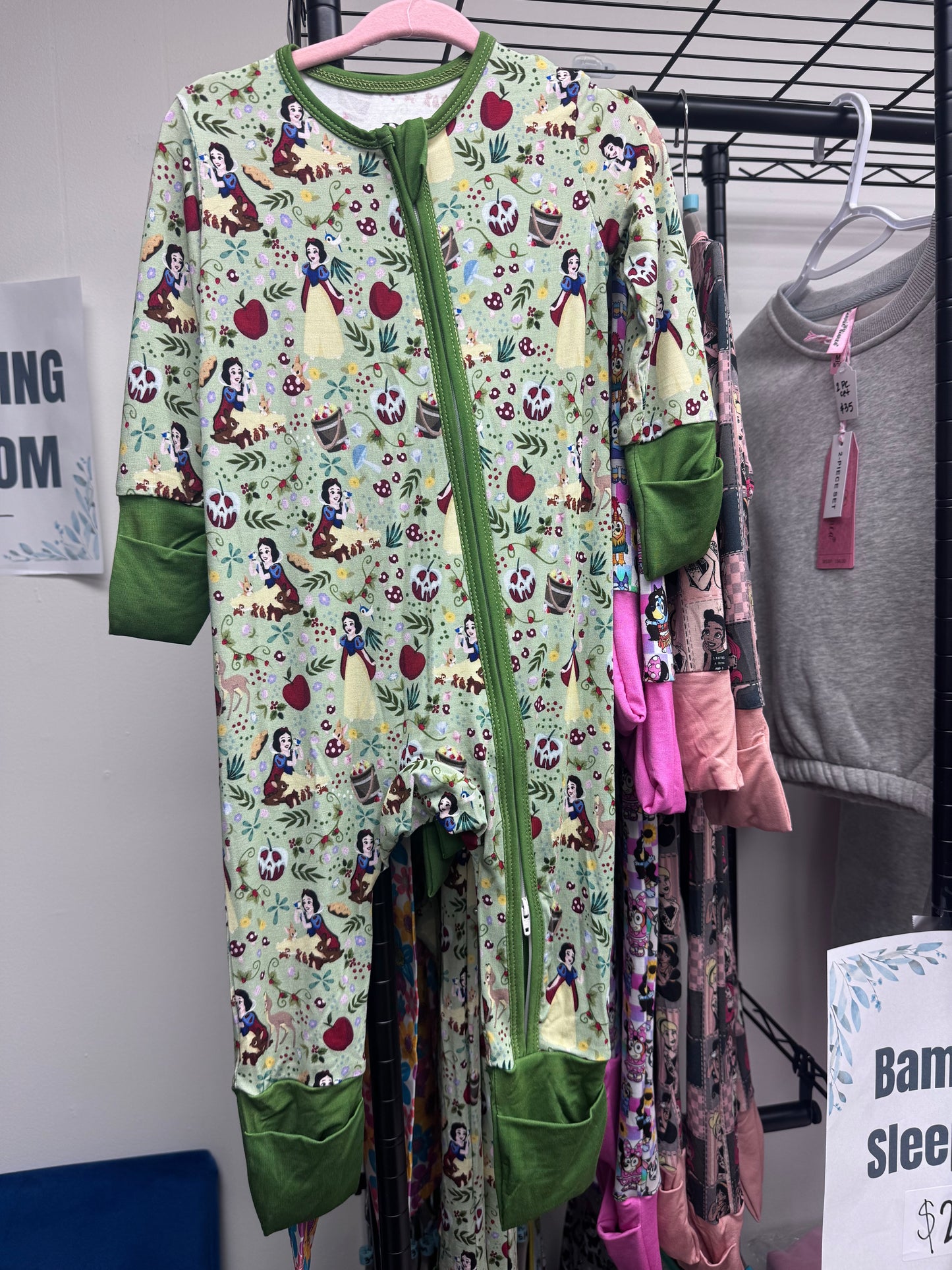 Sleeping Princess Two Way Zip Pajamas