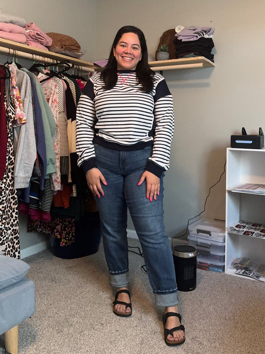 Judy Blue - Mid-Rise Vintage Wash Boyfriend Jeans