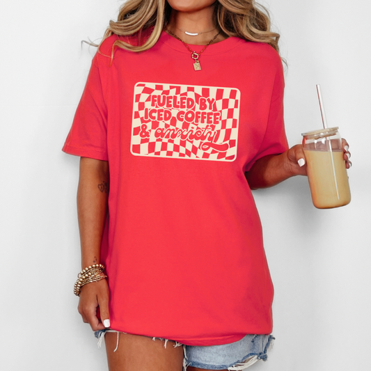 Fueled By Iced Coffee & Anxiety Tee