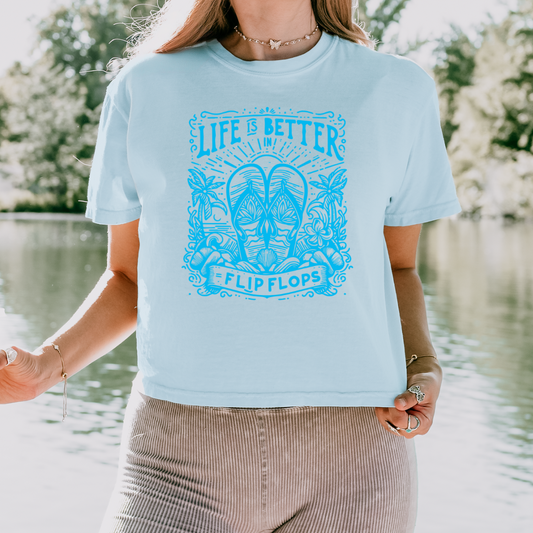 Life Is Better In Flip Flops Tee/Tank