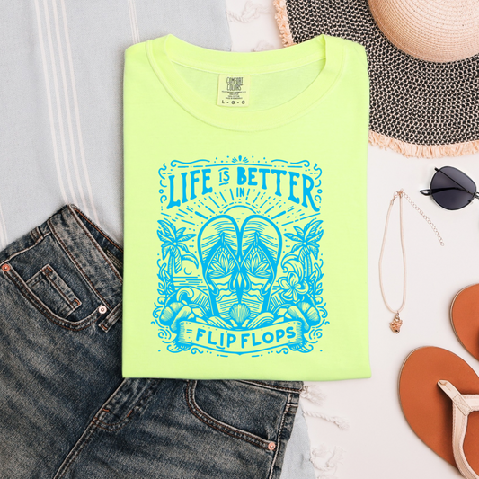 Life Is Better In Flip Flops Tee/Tank