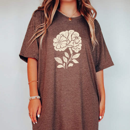 Floral Mental Health Tee