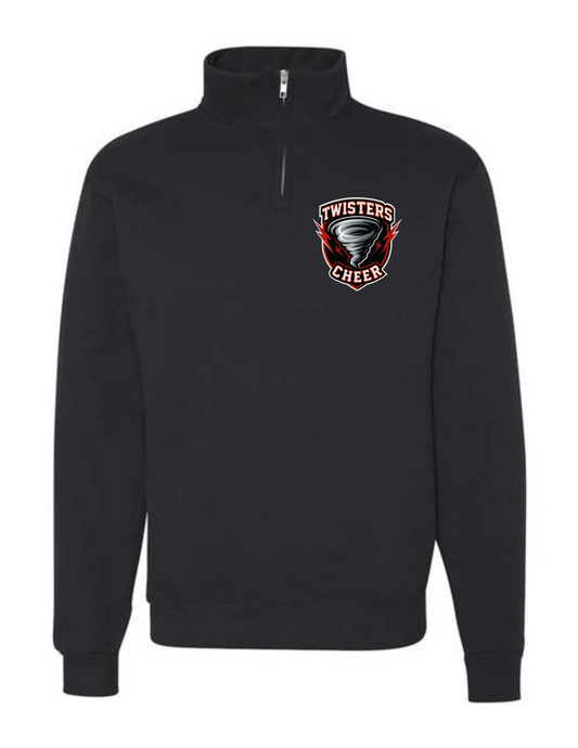 Twisters Cheer Jerzees Quarter Zip (Ready in 7-14 Business Days)