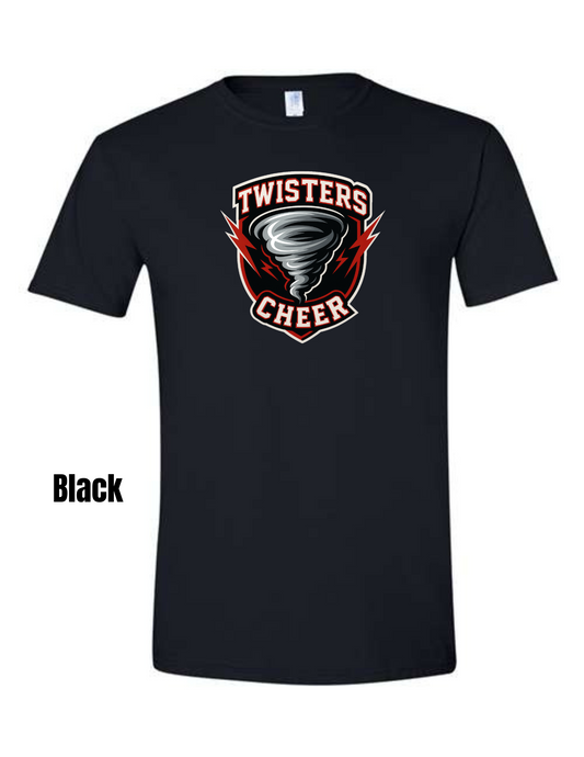 Twisters Cheer Gildan Tee (Ready in 7-14 Business Days)