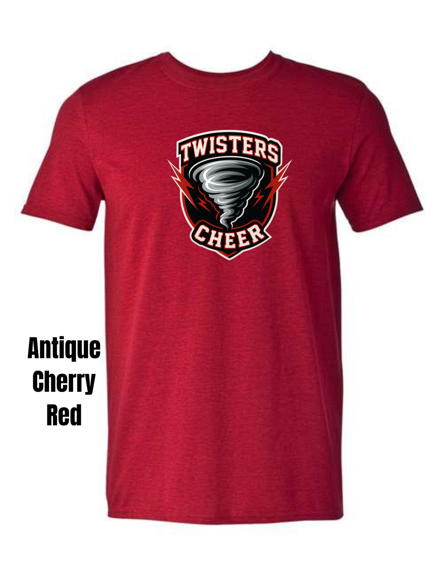 Twisters Cheer Gildan Tee (Ready in 7-14 Business Days)