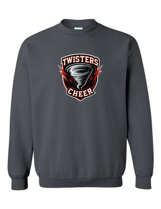 Twisters Cheer Gildan Crewneck Sweatshirt (Ready in 7-14 Business Days)