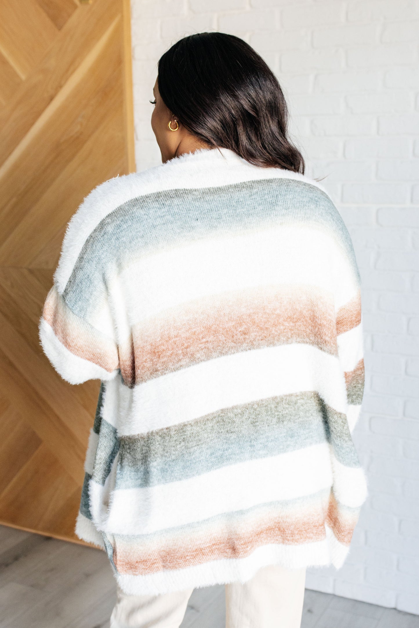 Ombre Striped Cardigan