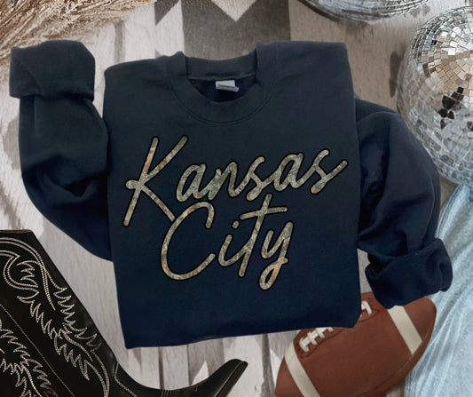 PREORDER: Kansas City Camo Crewneck (Ships 2-3 Weeks)