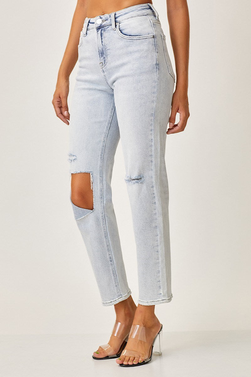 Essential Distressed Light Denim