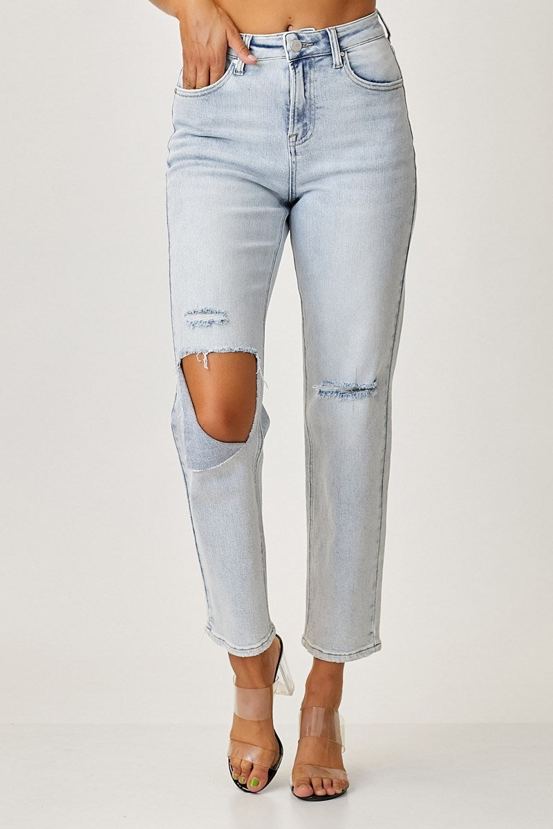 Essential Distressed Light Denim