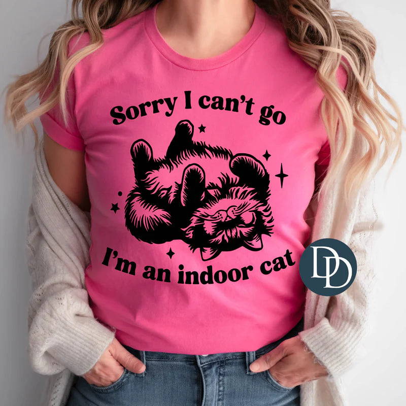 Can't Go Indoor Cat Tee