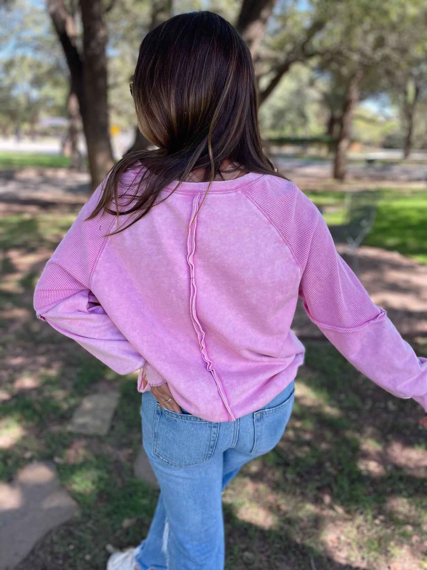 PREORDER: Best Selling Elliott Exposed Seam Sweatshirt in Five Colors (Ships 2-3 Weeks)