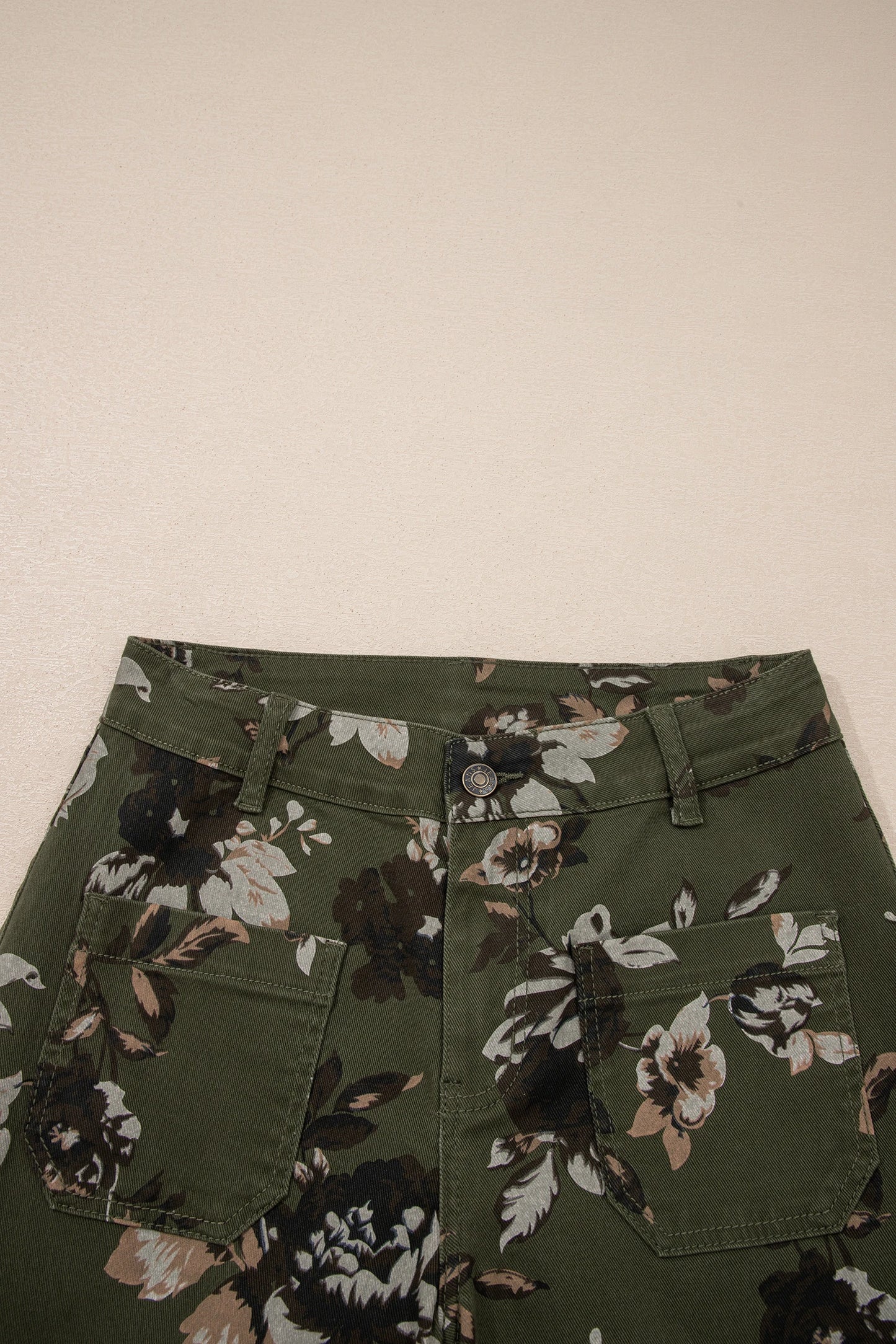 PREORDER: Green Vintage Floral Pant (Ships in 21-28 Business Days)