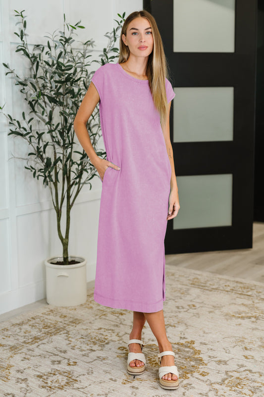 PREORDER: Mineral Wash Relaxed Maxi Tank Dress in Three Colors (Ships 2-3 Weeks)