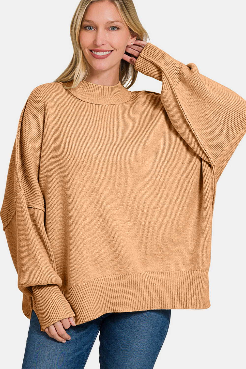 Essential Oversized Sweater - Dark Brush