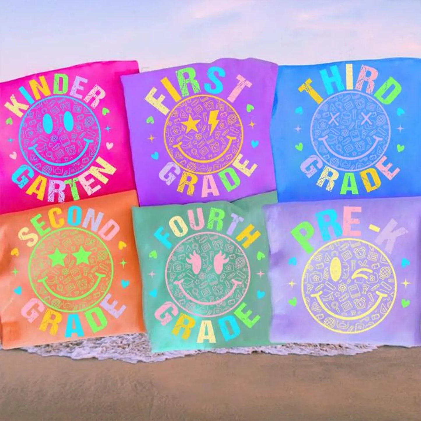 PREORDER: Rainbow Smiley Grade Tee (Ships in 7-10 Business Days)