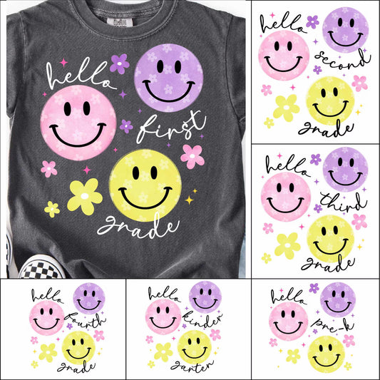 PREORDER: Hello Smiley Grade Tee (Ships in 7-10 Business Days)